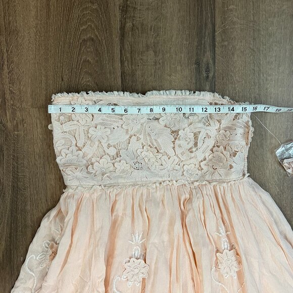 NEW Free People Rosa Maxi Dress Peach Flowers Sz M - Picture 8 of 15